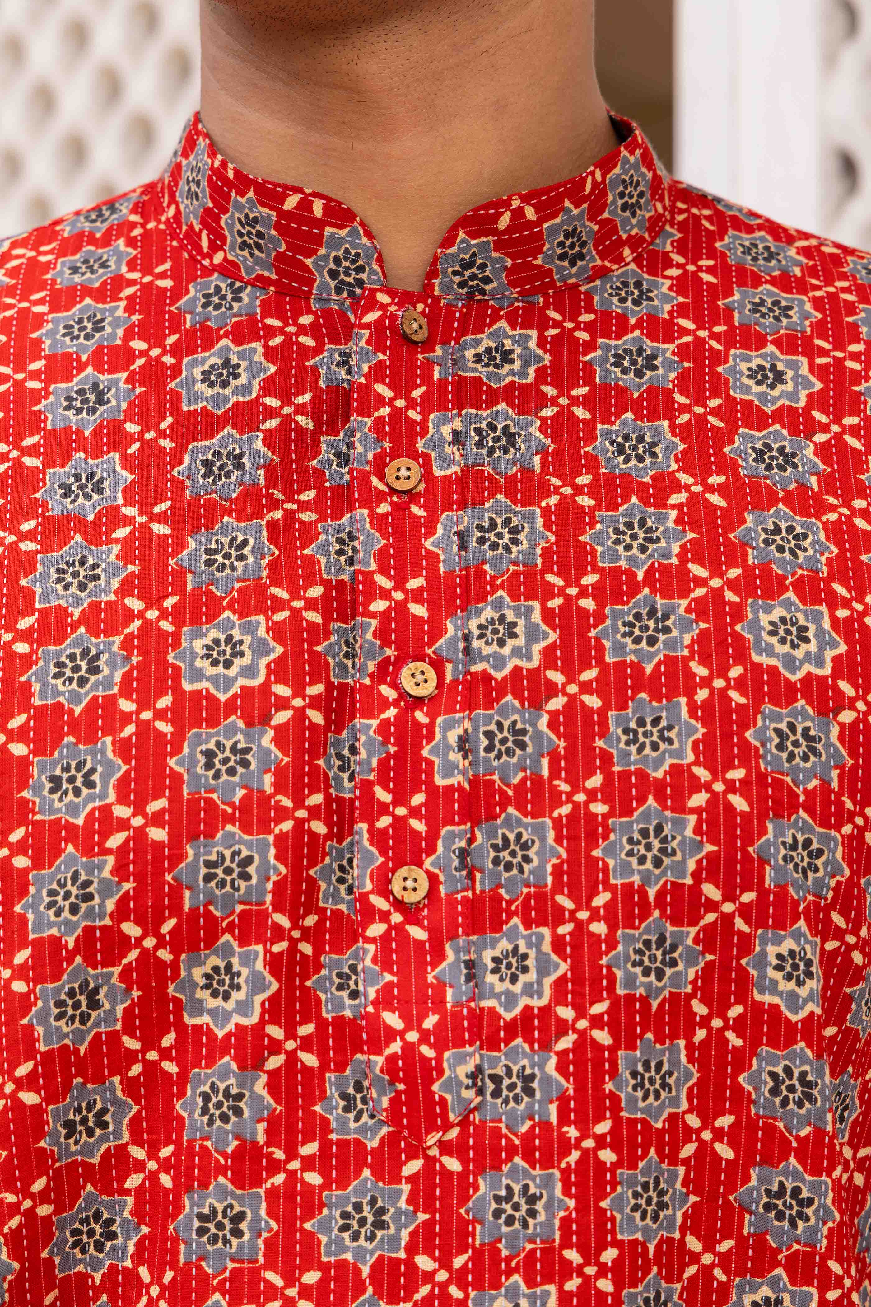 Block Print Cotton Short Kurta